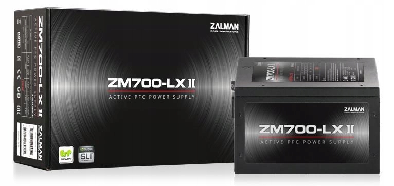   700W Zalman ZM700-LXII (120, 24+8pin, 4x6/8pin, 3xMolex, 6xSATA)