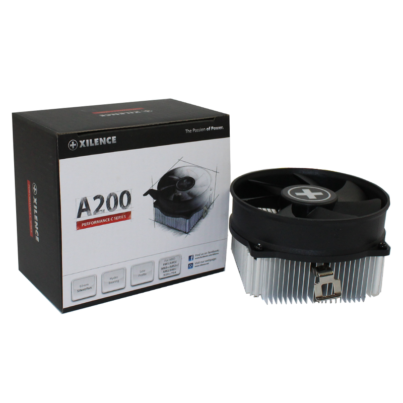  Xilence A200 (XC033) (SocAM3/AM4/FM2, 92mm, 2200rpm, 40.9CFM, 32dB, 89W, 3-pin)