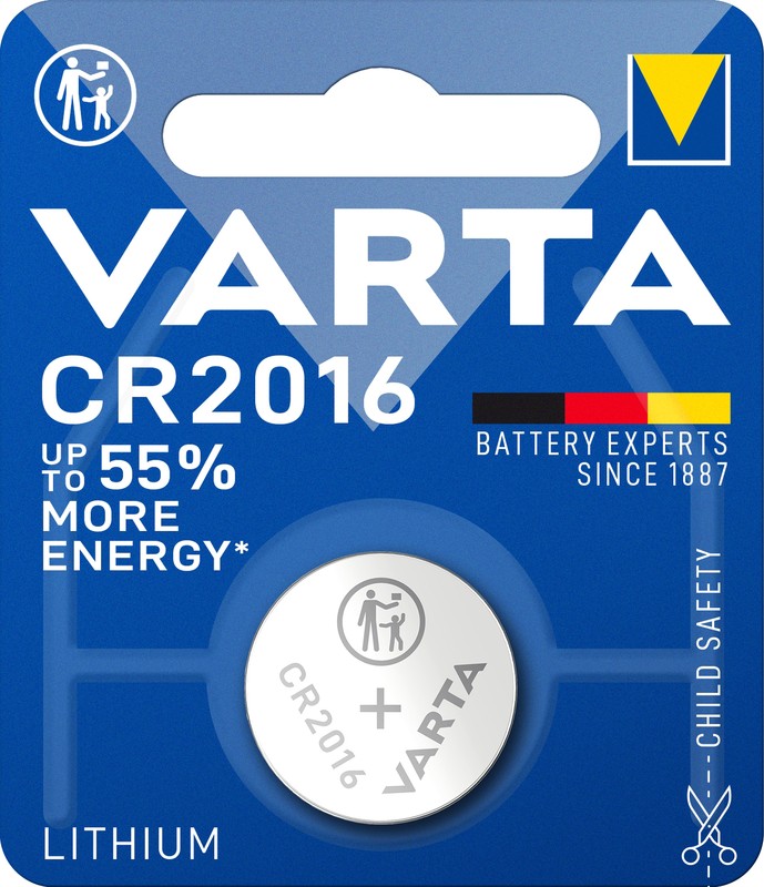  Varta CR2016 (1 3V Lithium)