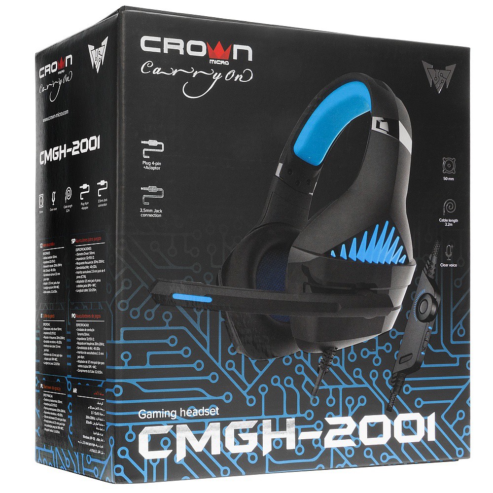  Crown CMGH-2001 Black/Blue (, , 20-20000, 32 )