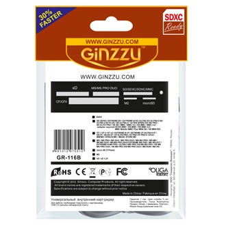  GINZZU GR-116B Black (, 6 , USB 2.0)