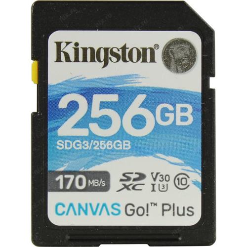   256Gb Kingston Canvas Go! Plus SDG3/256GB