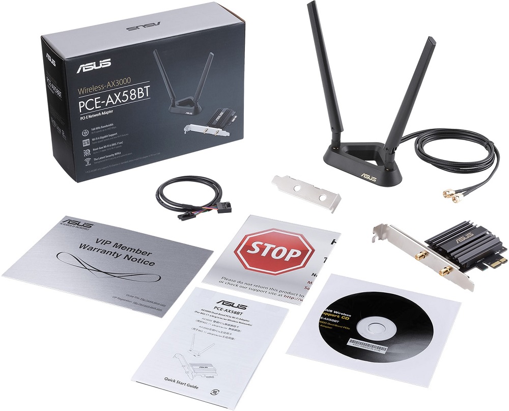   Wi-Fi Asus PCE-AX58BT