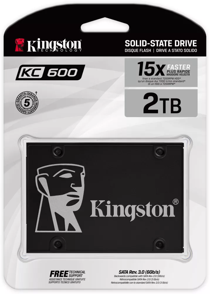   SSD 2Tb Kingston KC600 (SKC600/2048G)