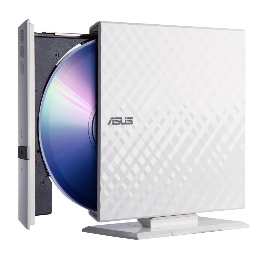  DVD+/-RW Asus SDRW-08D2S-U LITE/DWHT/G/AS White (DVDR/RW, DVD-ROM, CDRW, CD-ROM, USB 2.0 Slim Drive, )
