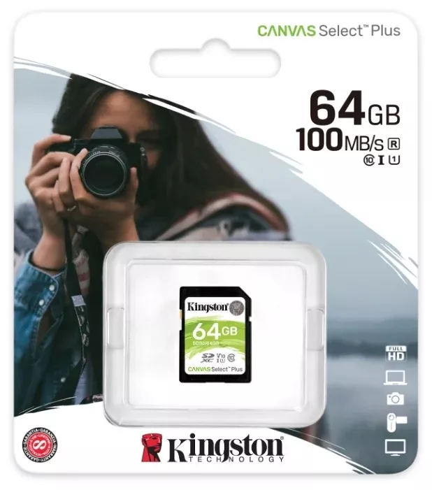   64Gb Kingston Canvas Select Plus (SDS2/64GB)