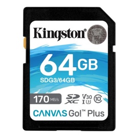   64Gb Kingston Canvas Go Plus Class 10 (SDG3/64GB)