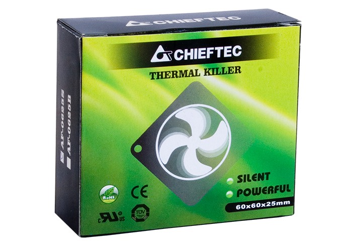 Вентилятор Chieftec AF-0625S (60мм, 2200 об/мин, 20-23 дБ, 3-pin/Molex)