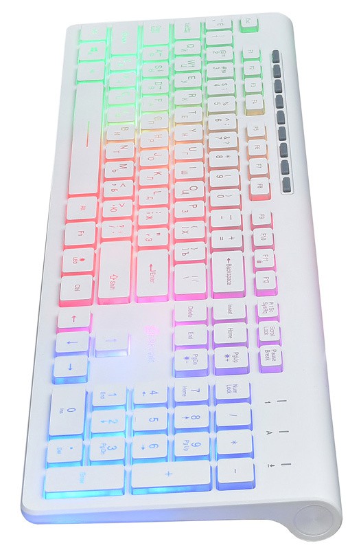 Клавиатура Oklick 490ML White (1067205) (USB, с подсветкой)