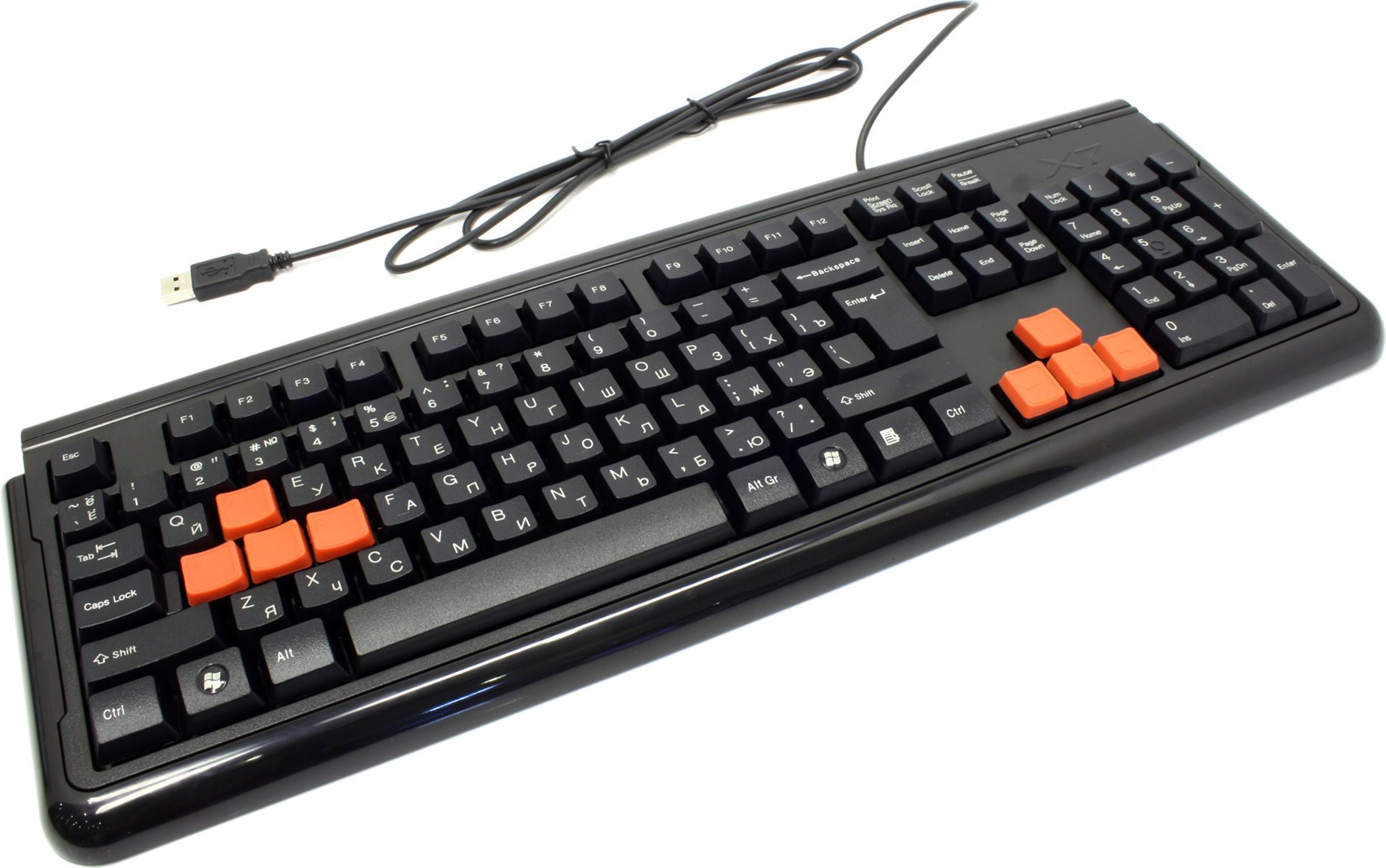 Клавиатура A4Tech X7-G300 Black (Проводная, влагоустойчивость, USB)