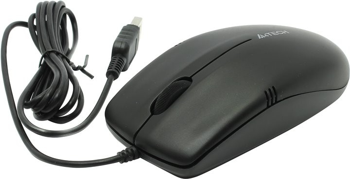 Мышь A4Tech OP-530NU Black (1000dpi, 3 кнопки, USB)