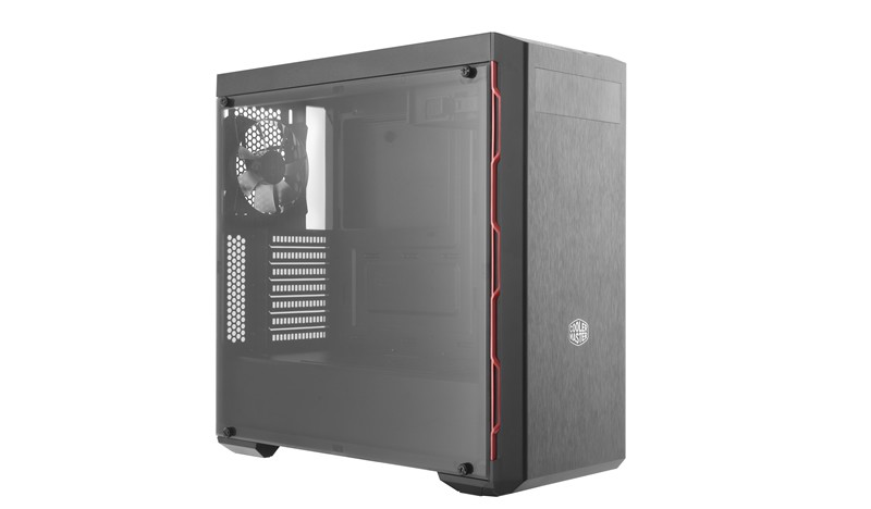 Корпус Cooler Master MasterBox B600L (MCB-B600L-KA5N-S00) Black/Red (Miditower, ATX, USB3, Fan, Window)