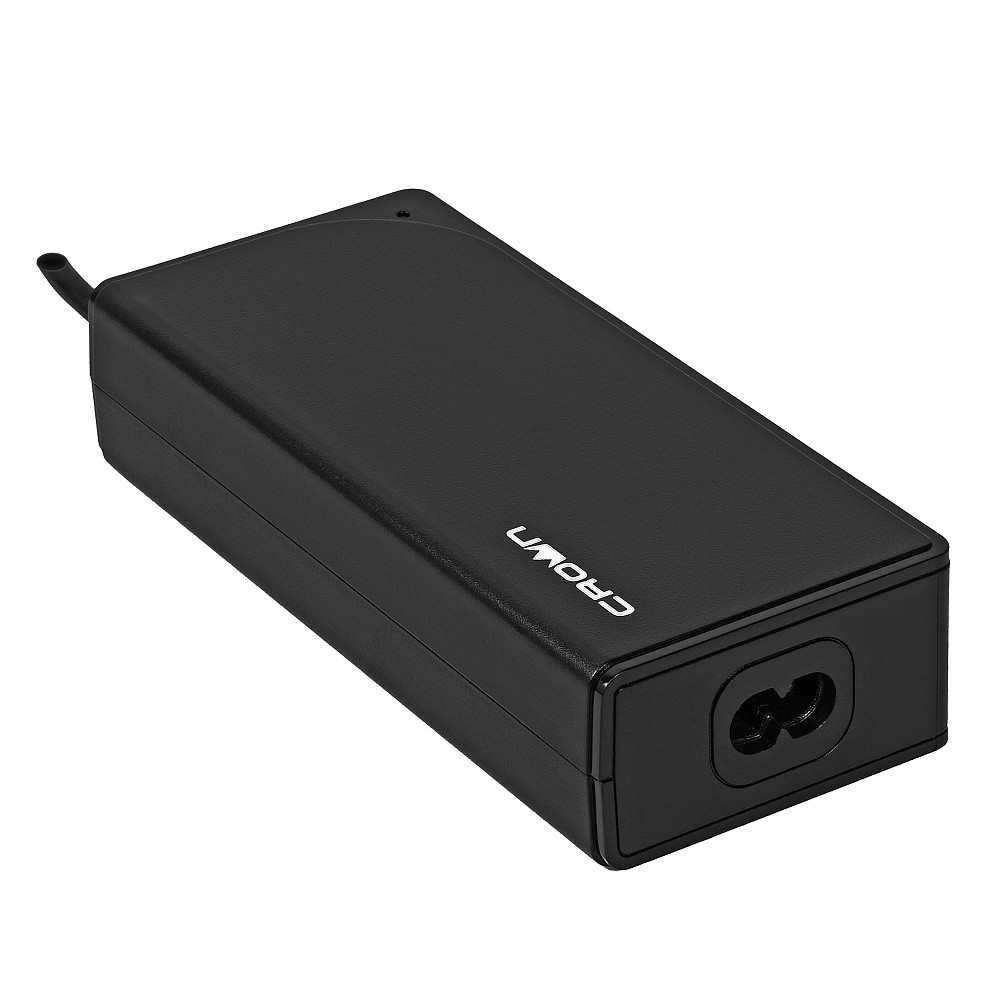 Универсальное зарядное устройство для ноутбука Crown CMLC-6009 (19 коннекторов, 90W, 12-20V, USB QC 3.0)