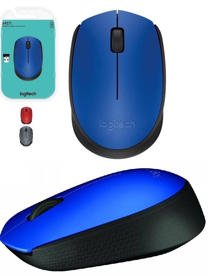 Беспроводная мышь Logitech M171 (910-004640) Blue (3кнопки)