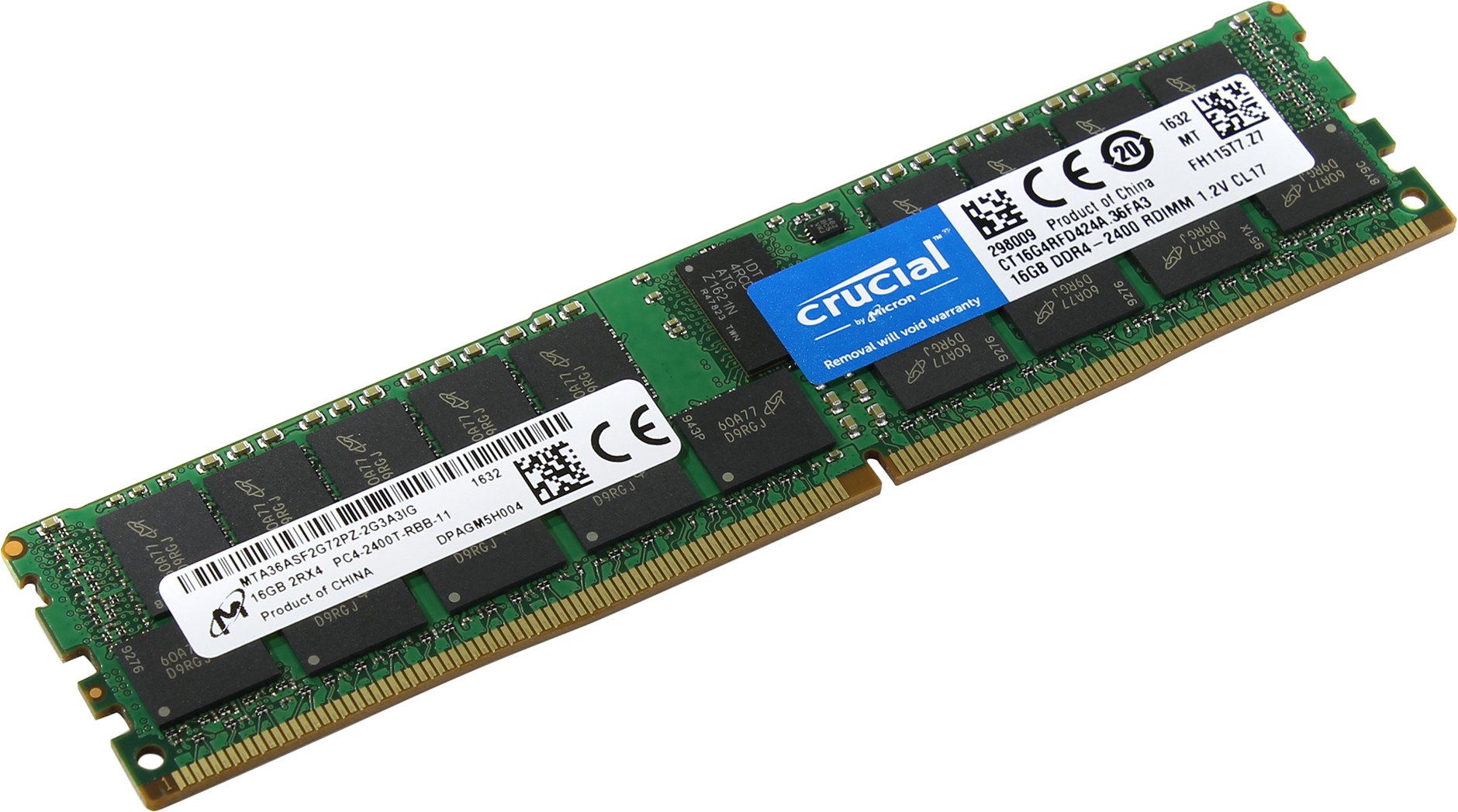 Модуль памяти 16Gb Crucial CT16G4RFD424A ECC Registered