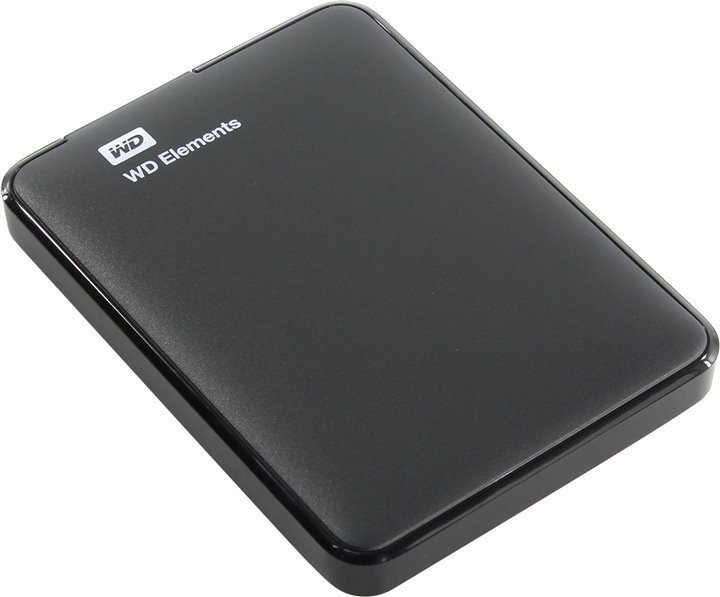 Внешний жесткий диск USB3 1Tb EXT. 2.5" BLACK WDBUZG0010BBK-WESN WDC.