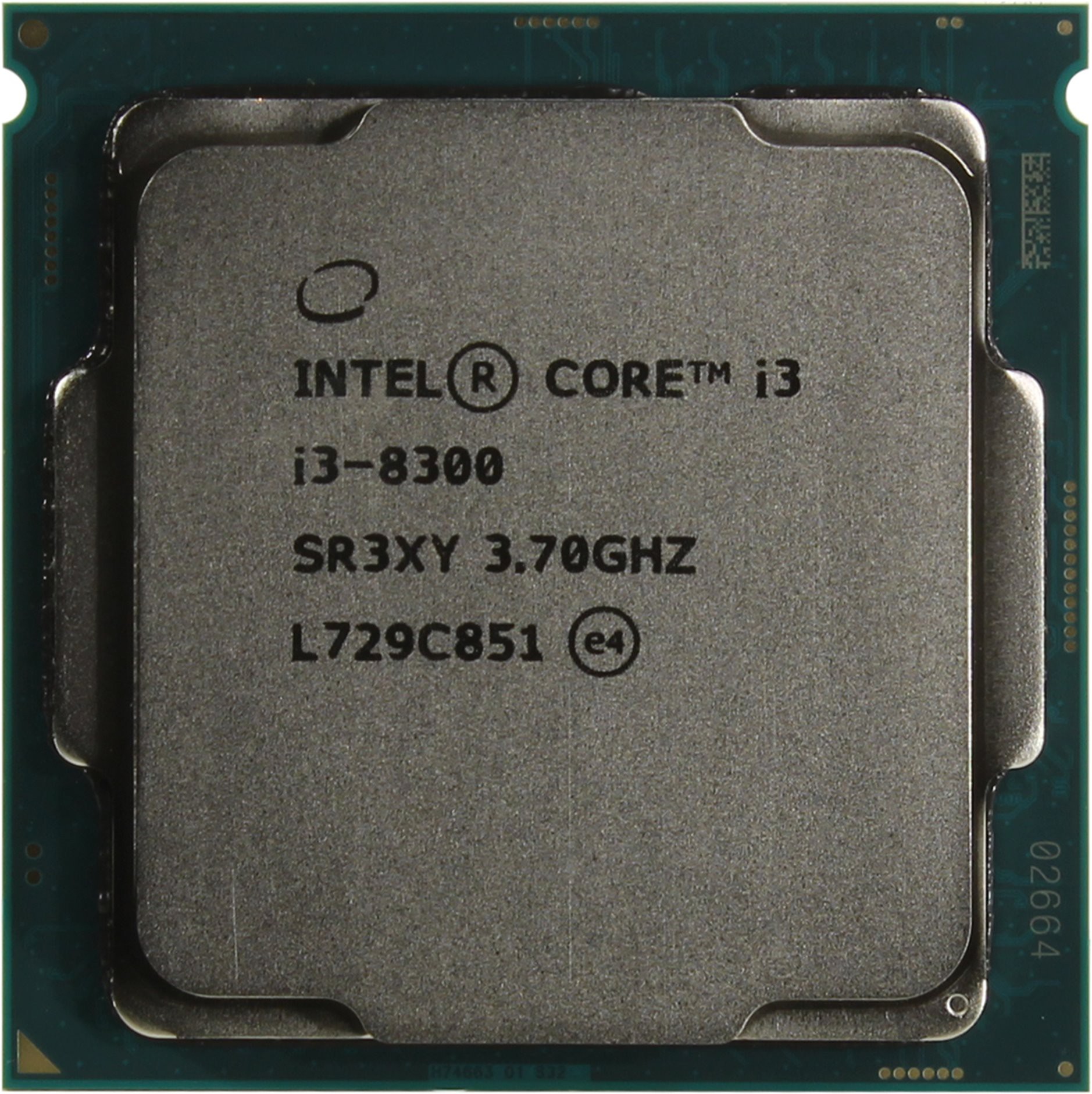 Процессор Intel Core i3-8300 (BOX) 3.7GHz, 4 ядра/4 потока, 8Mb, HD Graphics 630, 62W (Socket 1151)