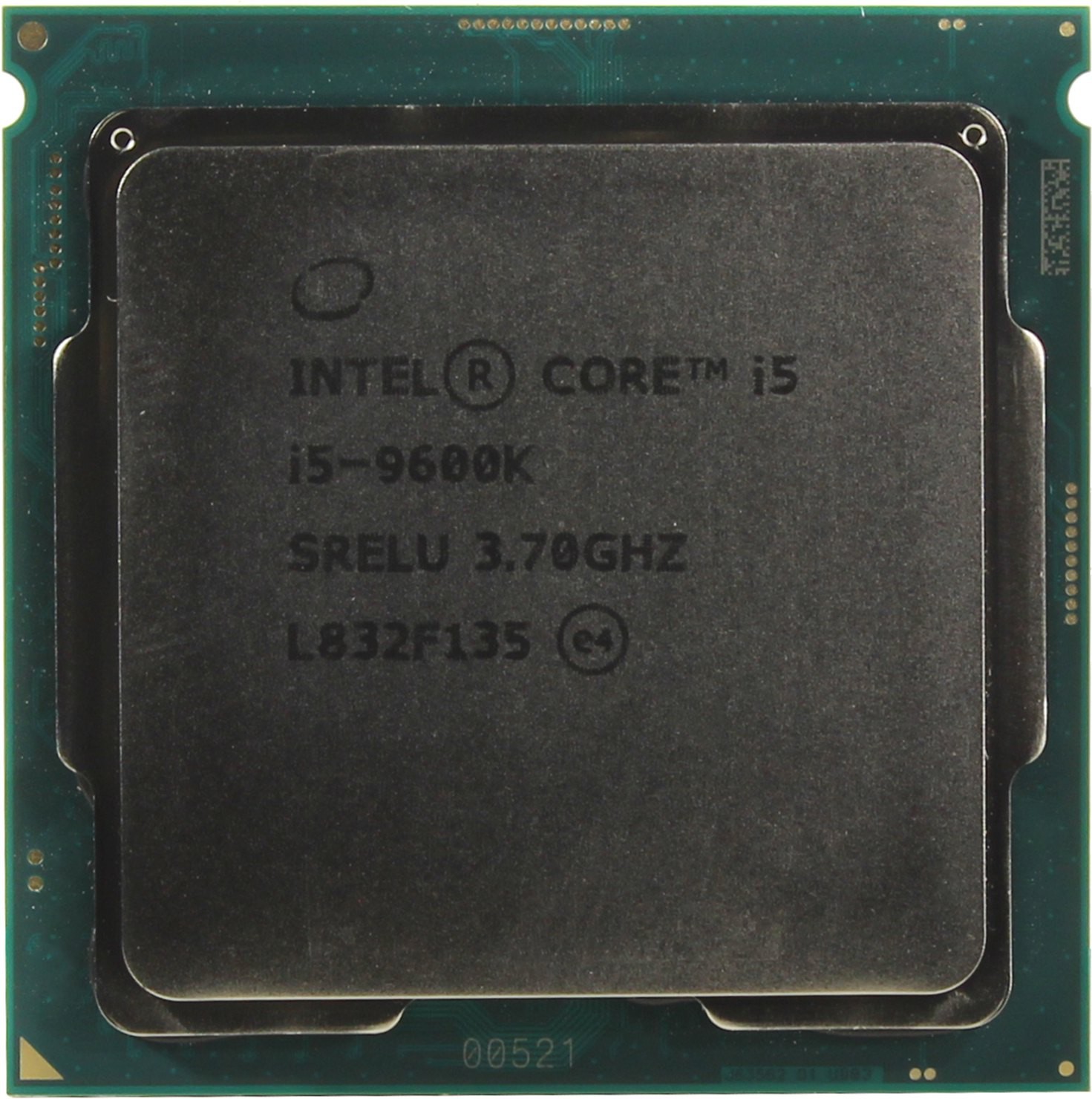 Процессор Intel Core i5-9600K 3.7(4.5)GHz, 6 ядер / 6 потоков, 9Mb, UHD Graphics 630, 95W (Soc1151)