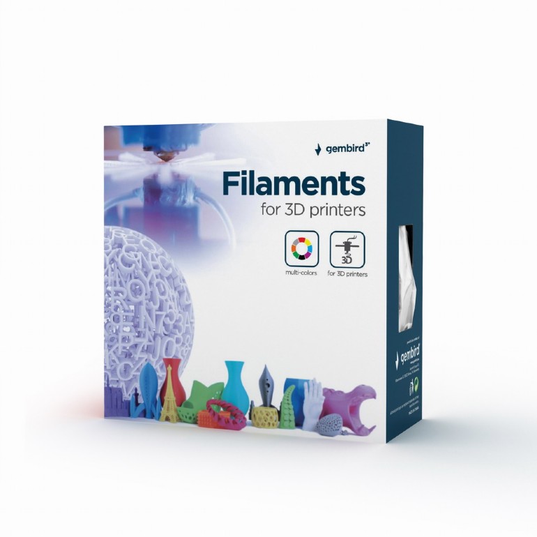 Филамент Gembird 3DP-PLA+1.75-02-W