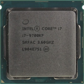 Процессор Intel Core i7-9700KF (CM8068403874219S RFAC) 3.6(4.9)GHz, 8 ядер/8 потоков, 12Mb, 95W (Socket 1151)