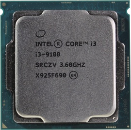 Процессор Intel Core i3-9100 (BOX) (BX80684I39100) 3.6(4.2)GHz, 4 ядра/4 потока, 6Mb, HD Graphics 630, 65W (Socket 1151)