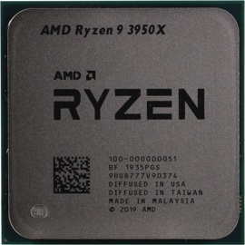 Процессор AMD Ryzen 9 3950X (100-000000051) 3.5(4.7)GHz, 16 ядер/32 потока, 64Mb, 105W (Socket AM4)