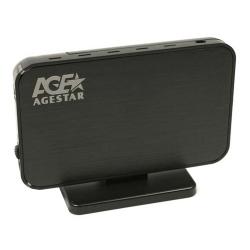 Бокс для внешнего подключения HDD AgeStar 3UB2A8-6G Black (2.5", SATA, USB3.0)