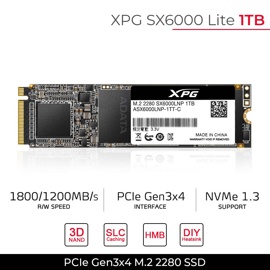 Жесткий диск SSD 1Tb A-Data XPG SX6000 Lite (ASX6000LNP-1TT-C)