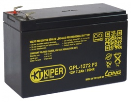 Аккумулятор для ИБП 7.2Ah Kiper GPL-1272 F2