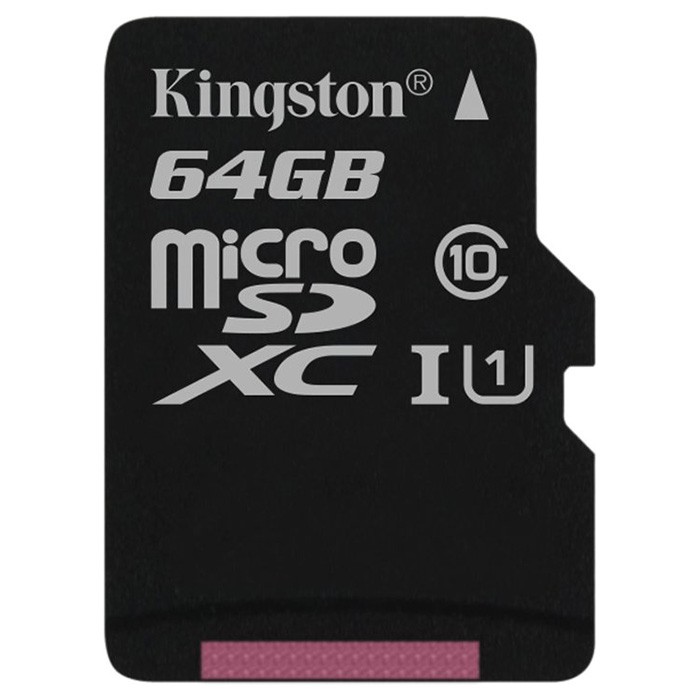Карта памяти 64Gb Kingston microSDXC Class10 UHS-I U1 (SDC10G2/64GBSP)