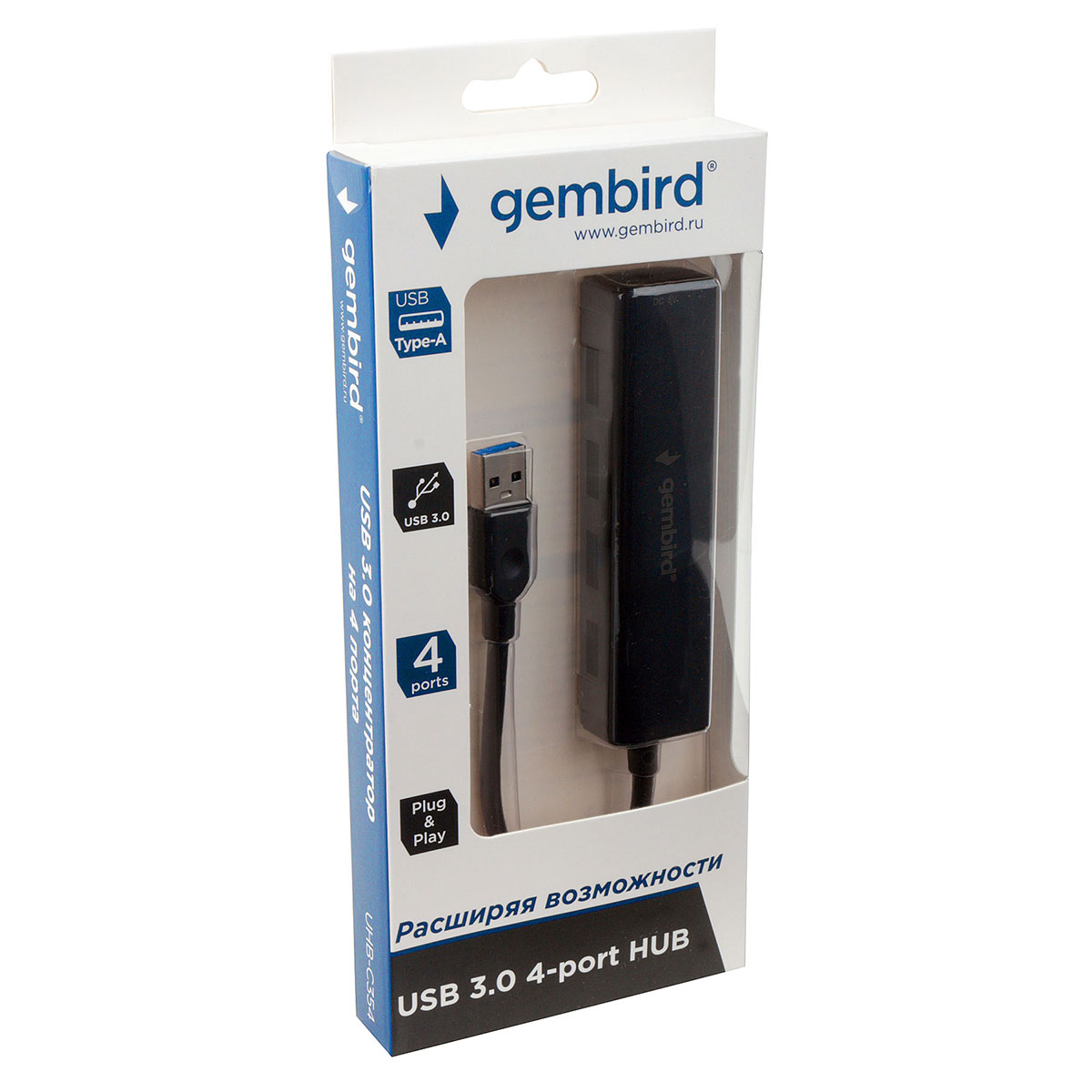 Разветвитель USB Gembird UHB-C354