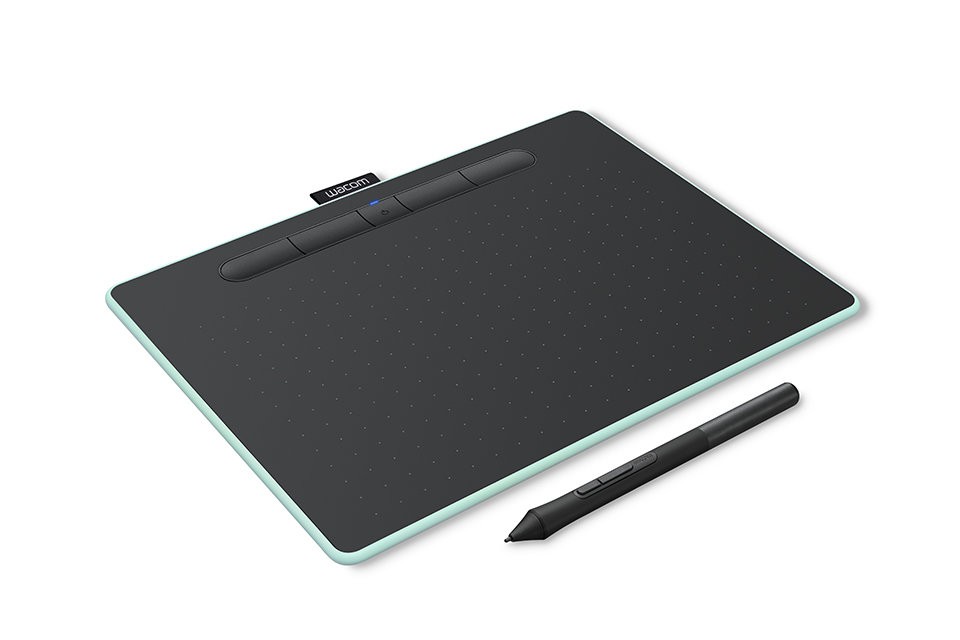 Графический планшет Wacom Intuos M Green (CTL-6100WLE-N) (216x137мм, 2540 lpi, 4096 уровней нажатия, USB, Bluetooth)