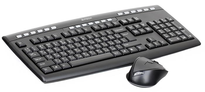 Беспроводной набор клавиатура + мышь A4Tech 9200F Black