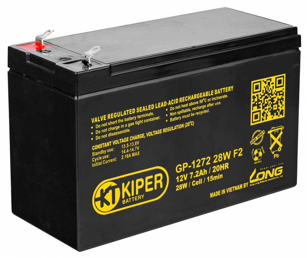 Аккумулятор для ИБП Kiper GP-1272 28W F2