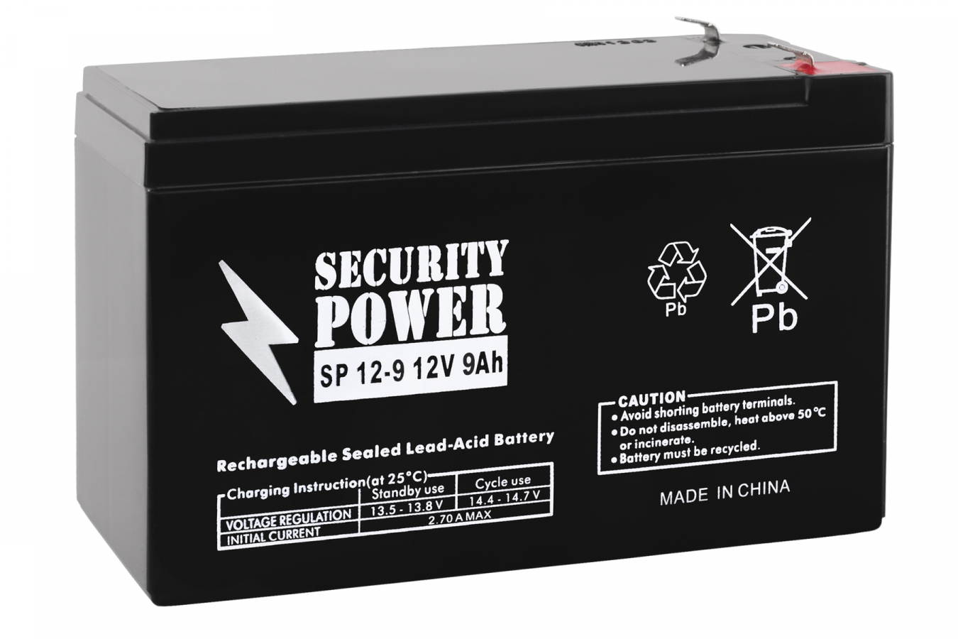 Аккумулятор для ИБП Security Power SP 12-9 F1