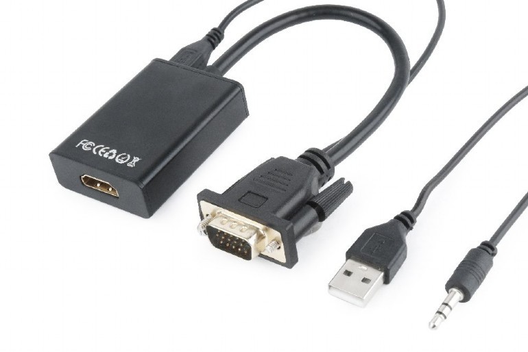 Переходник Cablexpert A-VGA-HDMI-01 (VGA to HDMI +3.5audio)