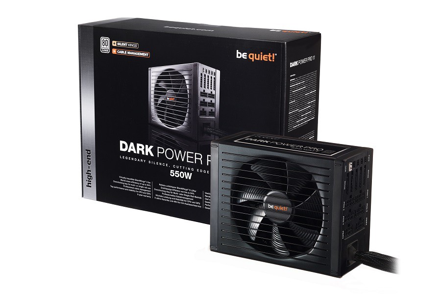 Блок питания 550W be quiet! Dark Power Pro 11 (BN250) (135мм, 24+8+8pin, 1x6pin, 4x6/8pin, 6xMolex, 8xSATA, 80+ Platinum, Cable Managment)