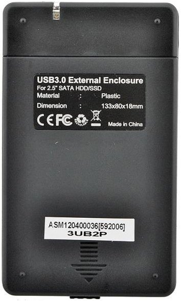     HDD AgeStar 3UB2P Silver (2.5" SATA, USB3.0, W/O Screws)