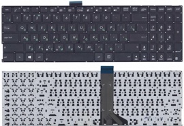 Клавиатура для ноутбука Asus X555L черная (плоский ENTER) (013727)