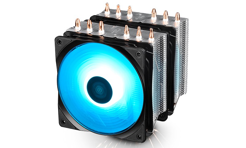 Вентилятор Deepcool NEPTWIN RGB (DP-MCH6-NT-A4RGB) (SocAll, 500-1500rpm, 56.5CFM, 27dBa, RGB подсветка, 4pin)