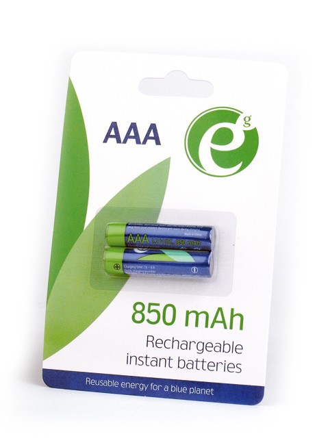 Аккумуляторные батарейки Gembird EG-BA-AAA8R-01 (AAA, 850mAh, Ni-MH, 2шт)
