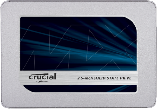 Жесткий диск SSD 500Gb Crucial MX500 (CT500MX500SSD1) (SATA-6Gb/s, 2.5", 560/510Mb/s)