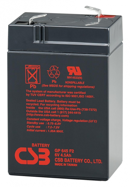 Аккумулятор для ИБП 4.5Ah CSB GP 645