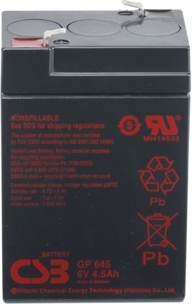 Аккумулятор для ИБП 4.5Ah CSB GP 645