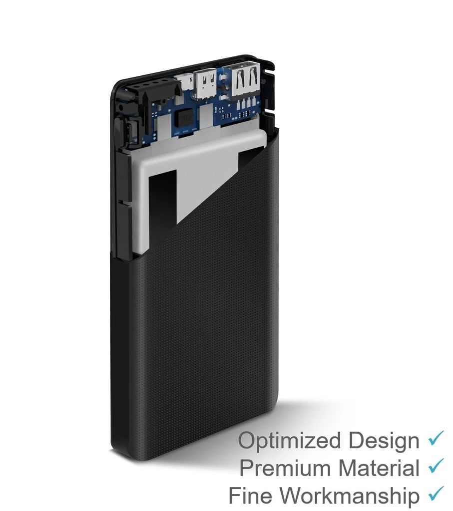 Портативное зарядное устройство 10000mAh ZMI QB810 Black (ZMKQB810RUBK)