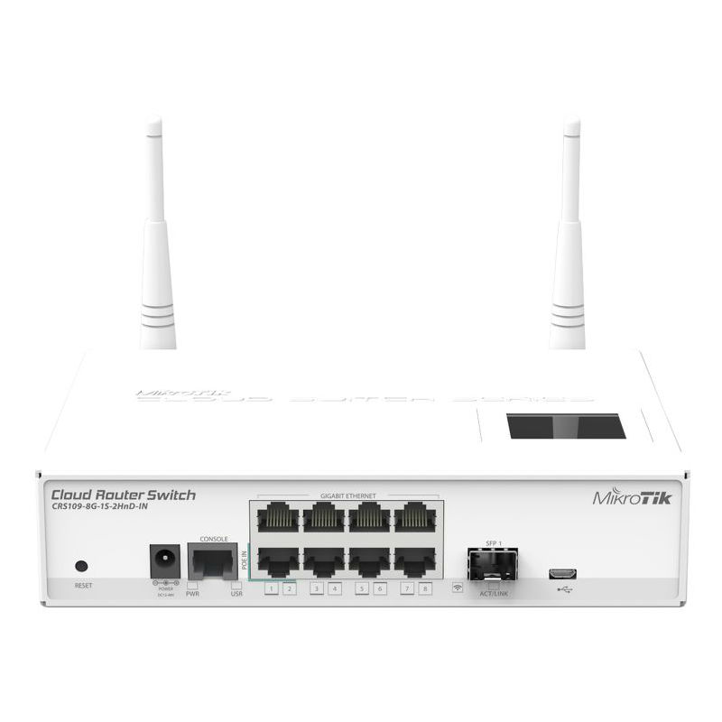 Коммутатор Mikrotik Cloud Router Switch (CRS109-8G-1S-2HnD-IN)