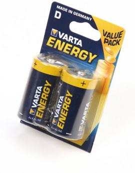 Батарейка Varta LR20 /4120 Alkaline /Energy C /2шт в блистере