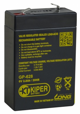 Аккумулятор для ИБП 2.8Ah Kiper GP-628 F1