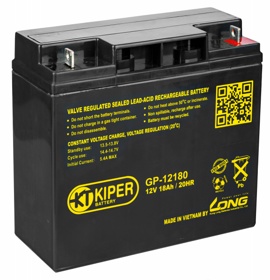 Аккумулятор для ИБП 18Ah Kiper GP-12180