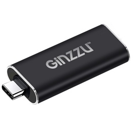 Переходник GINZZU GC-870HC Black (USB Type-C 3.1 (папа) -> HDMI (мама) до 4K, металл)